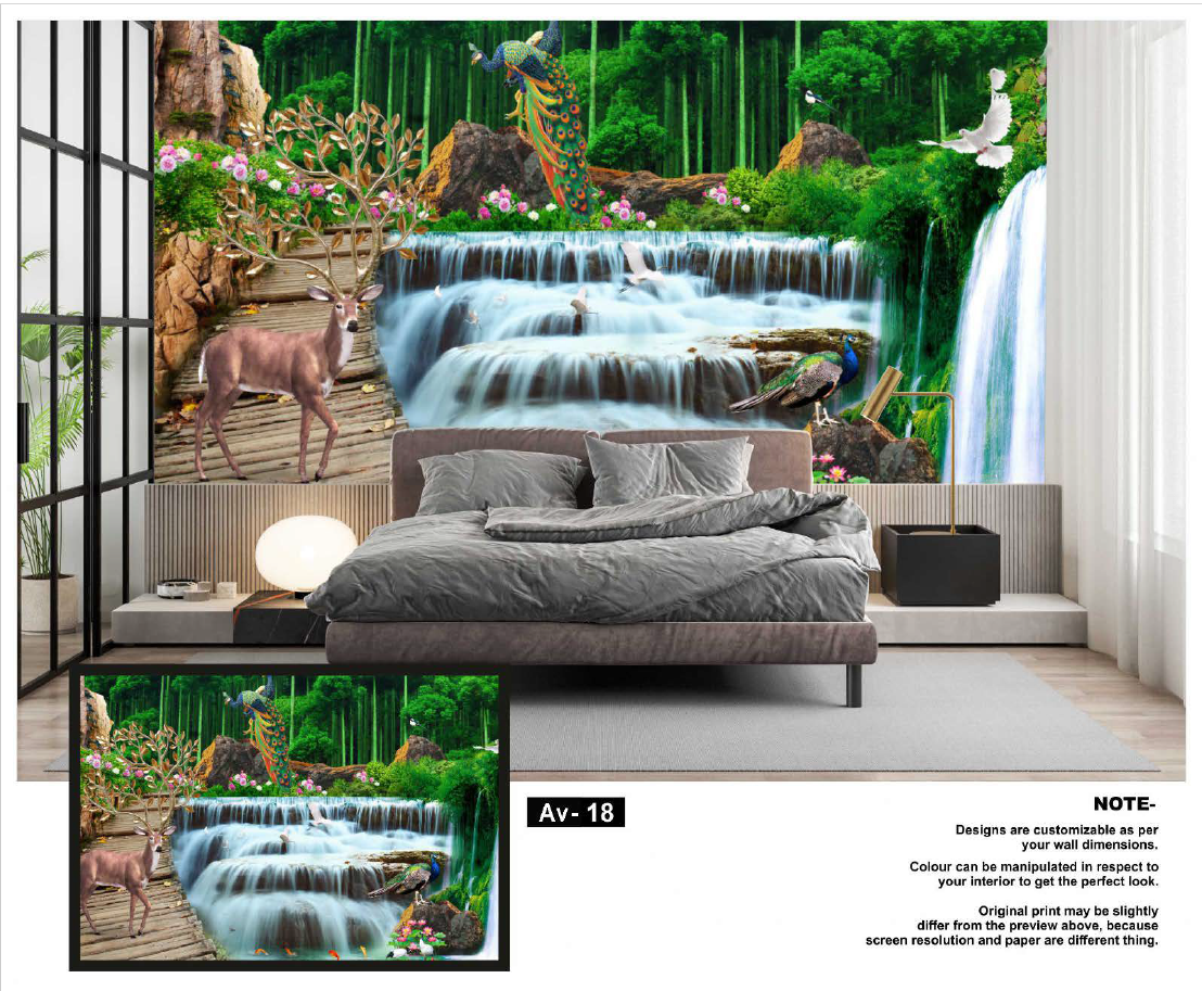 Nature Waterfall Wall Mural