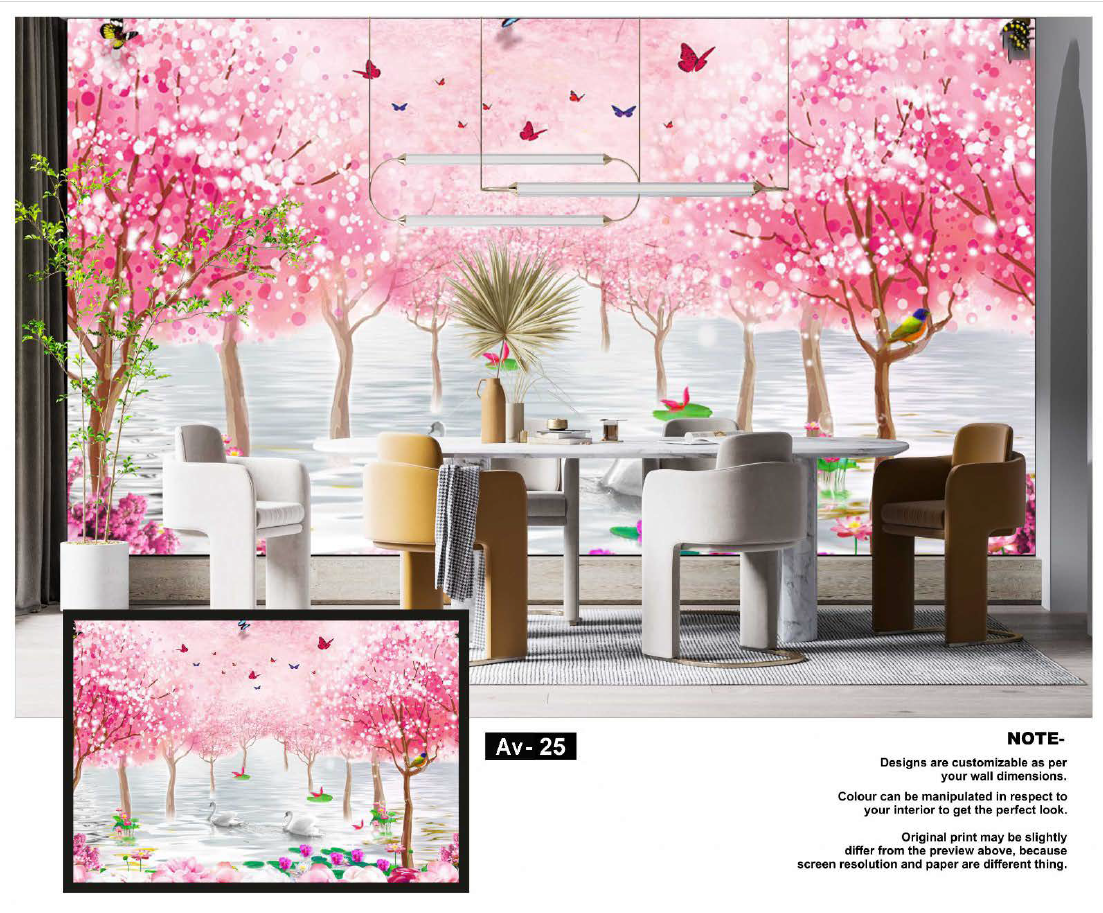 Cherry Blossom Wall Mural