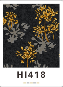 Premium Floral Damask Wallpaper – Elegant Charcoal & Gold Botanical Pattern (Non-Woven, Textured)