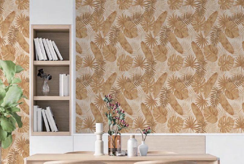 Majestic Tropical Leaf Wallpaper