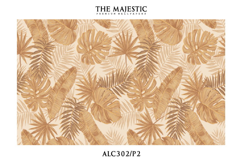 Majestic Tropical Leaf Wallpaper