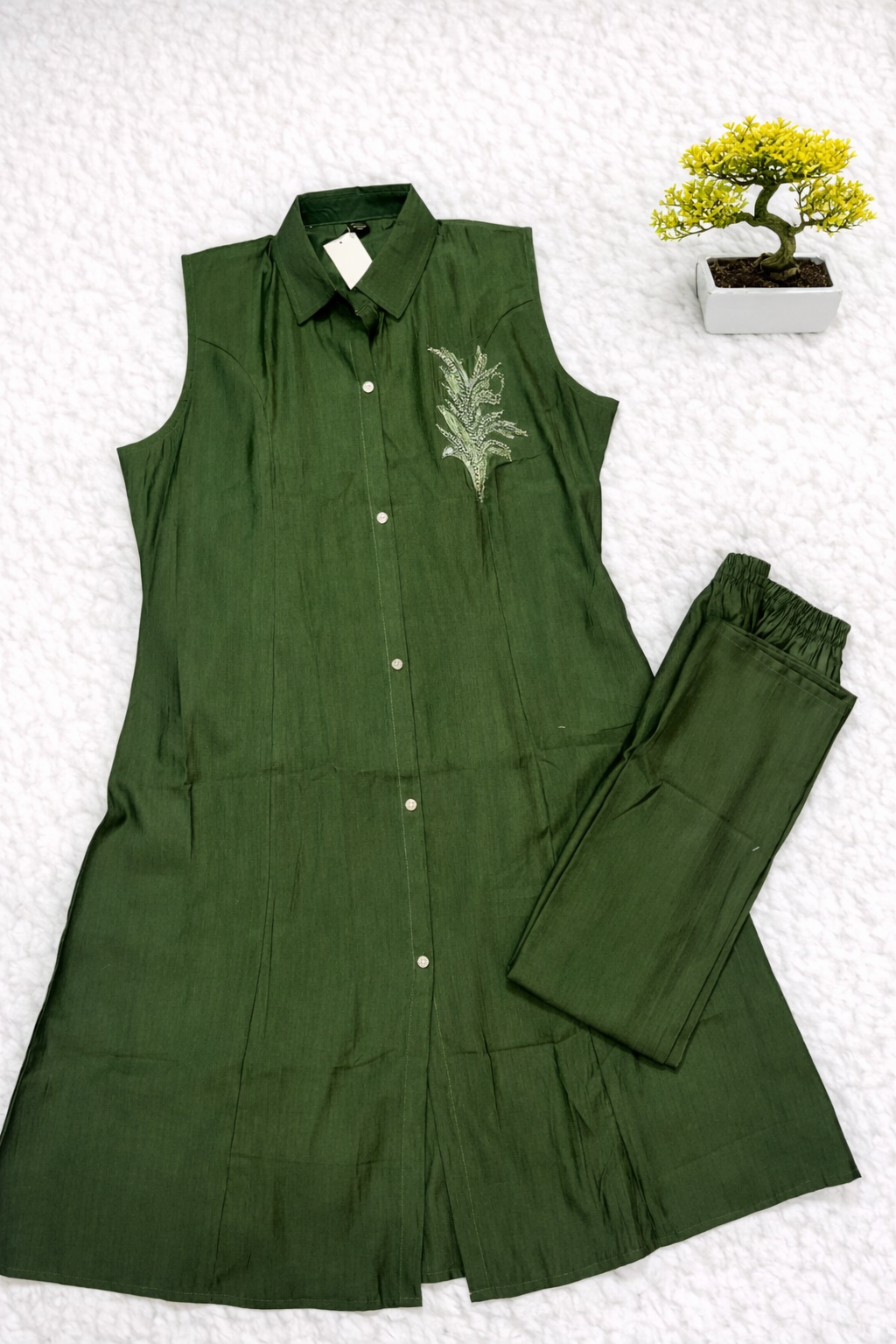 Green Kurta Set