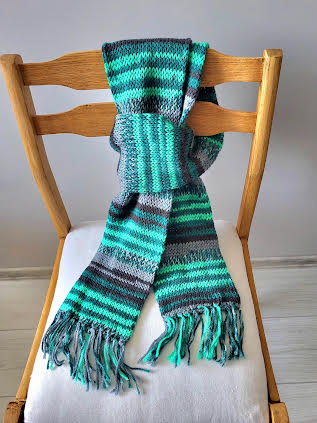 Ilgas raštuotas šalikas