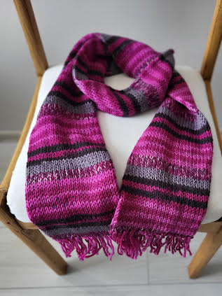 Ilgas raštuotas šalikas