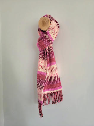 Raštuotas ilgas šalikas