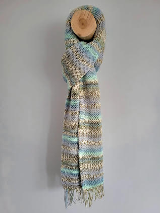 Raštuotas ilgas šalikas