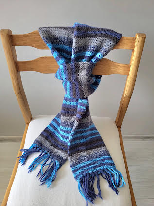 Raštuotas ilgas šalikas