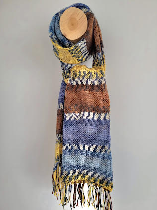 Raštuotas ilgas šalikas