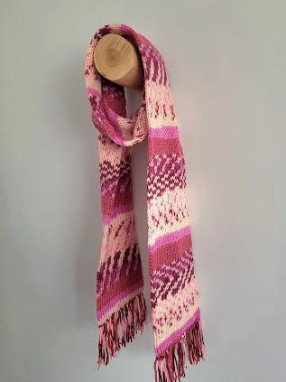 Raštuotas ilgas šalikas