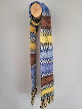 Raštuotas ilgas šalikas
