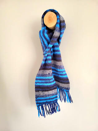 Raštuotas ilgas šalikas