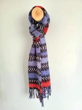 Raštuotas ilgas šalikas