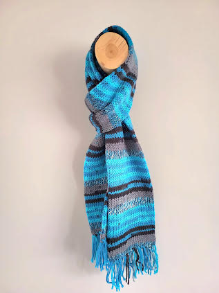 Raštuotas ilgas šalikas