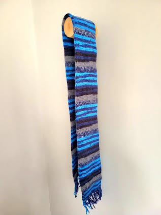 Raštuotas ilgas šalikas