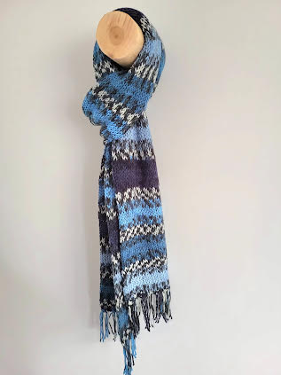 Ilgas raštuotas šalikas