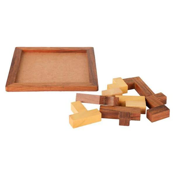 Wooden Puzzle Craftland Wooden Puzzel  Wooden Toys/Games for Kids - Travel Games for Families - Unique Gifts for Children- Indoor Outdoor Board Games