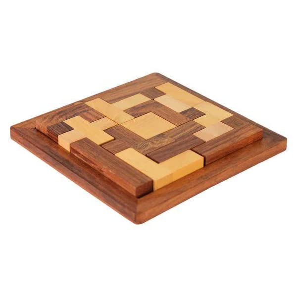 Wooden Puzzle Craftland Wooden Puzzel  Wooden Toys/Games for Kids - Travel Games for Families - Unique Gifts for Children- Indoor Outdoor Board Games