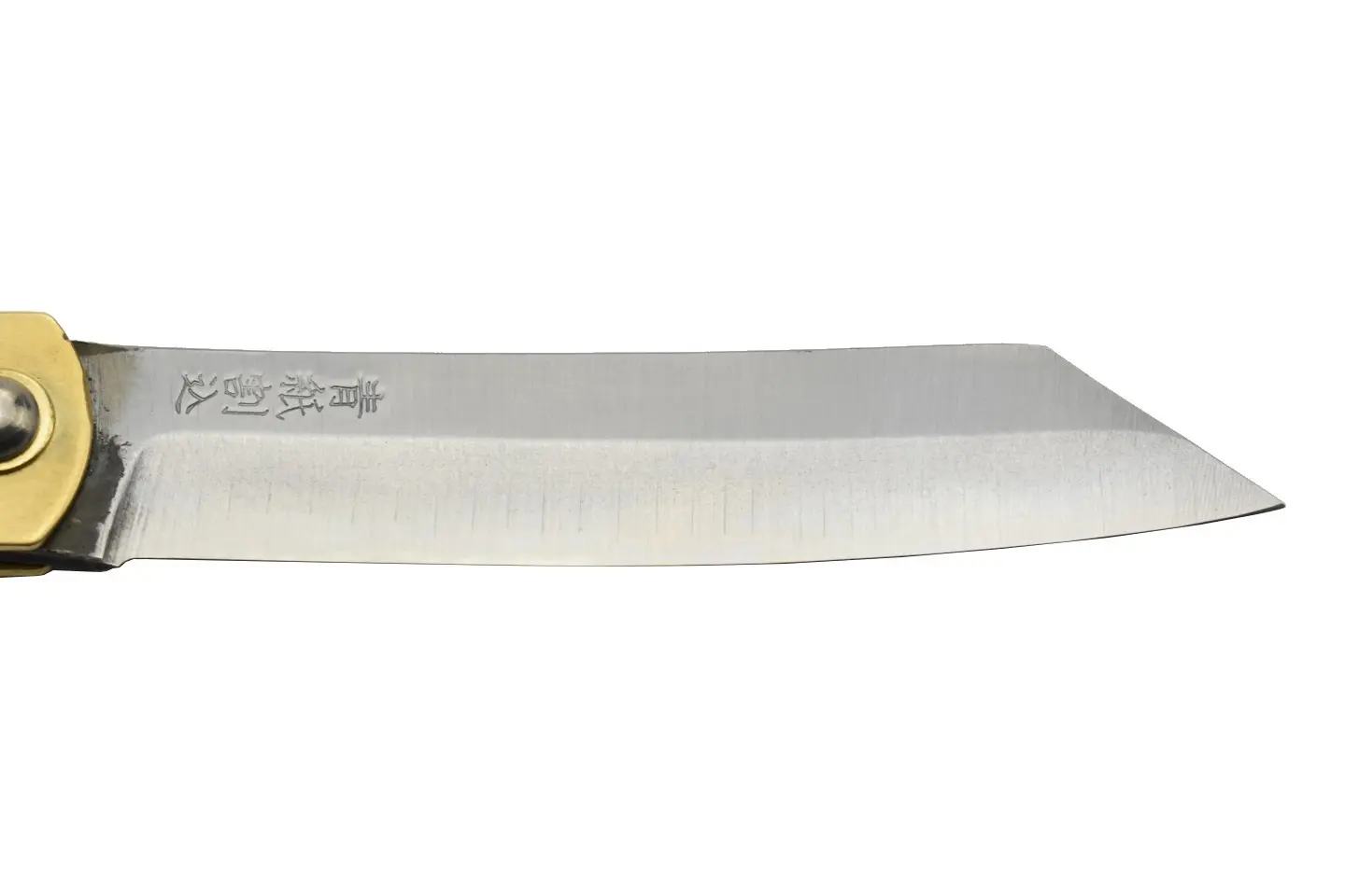 Couteau Higonokami - Acier Aogami & Manche Laiton