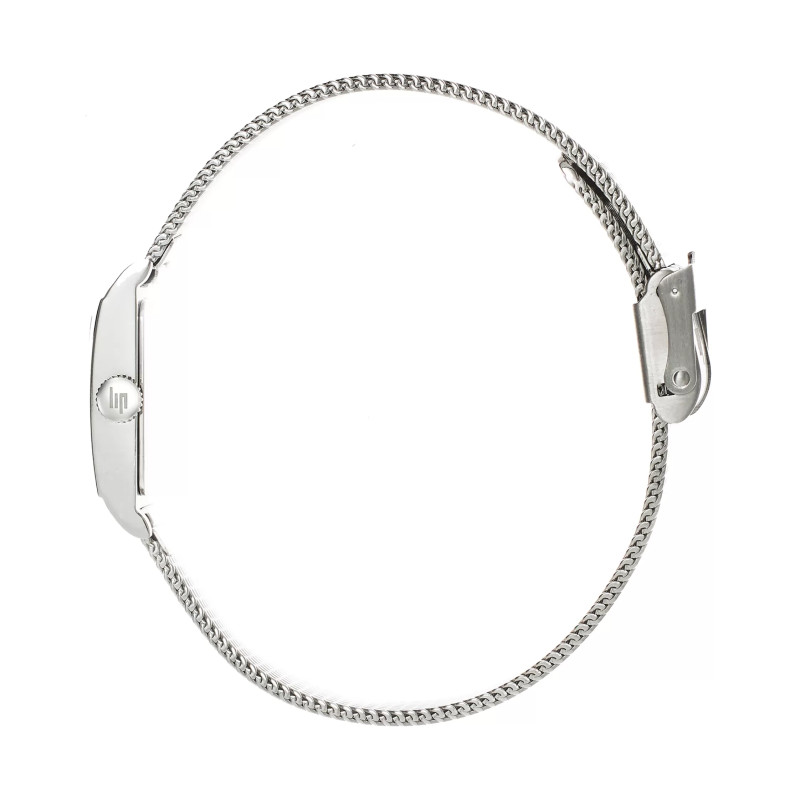 Montre LIP Churchill T13 - Cadran Argenté & Cuir Marron