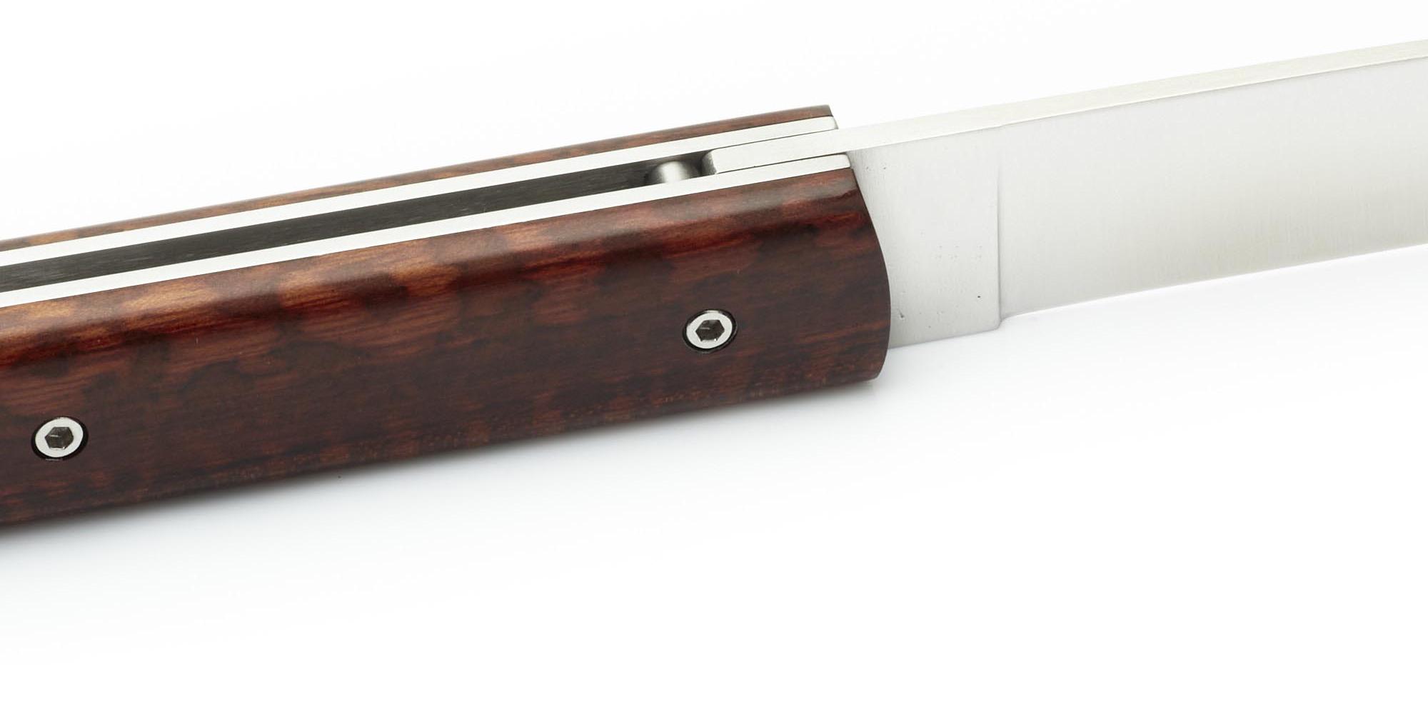 Couteau Le Français - Manche en Bois d'Amourette (Atelier Perceval)