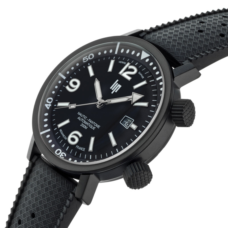 Montre LIP Nautic-Fantôme Automatique 41 mm - Full Black Mat (671860)