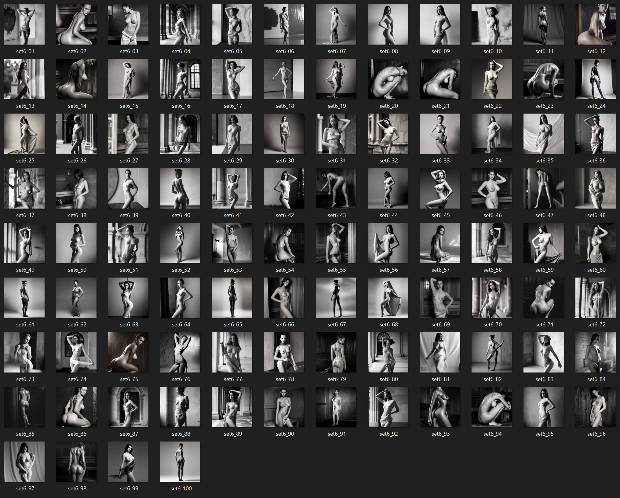 Art Nudes Vol. 6 | 100 Art Prints