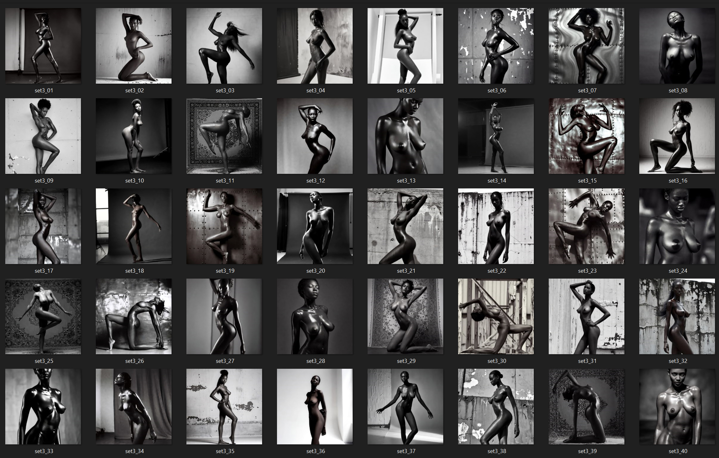 Art Nudes Vol. 3 | 40 Art Prints