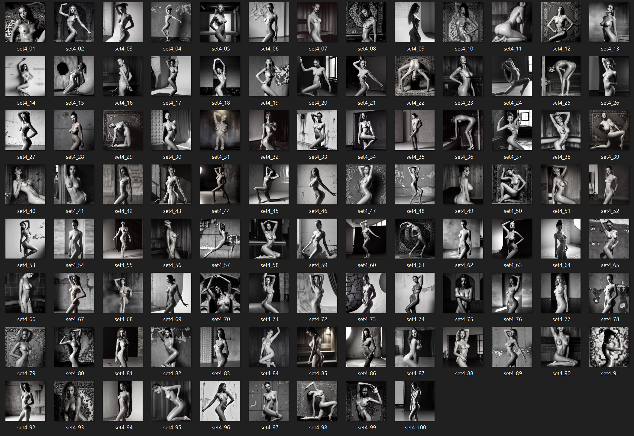 Art Nudes Vol. 4 | 100 Art Prints