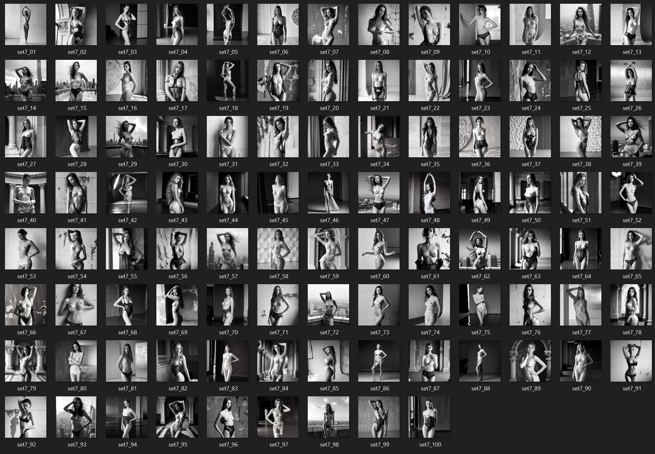 Art Nudes Vol. 7 | 100 Art Prints