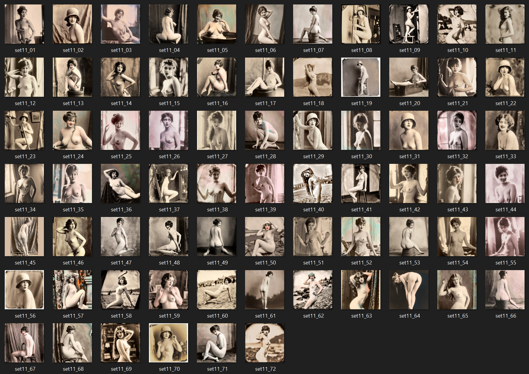 Art Nudes Vol. 11 | 72 Art Prints | French Vintage Risqué 1910-1923 
