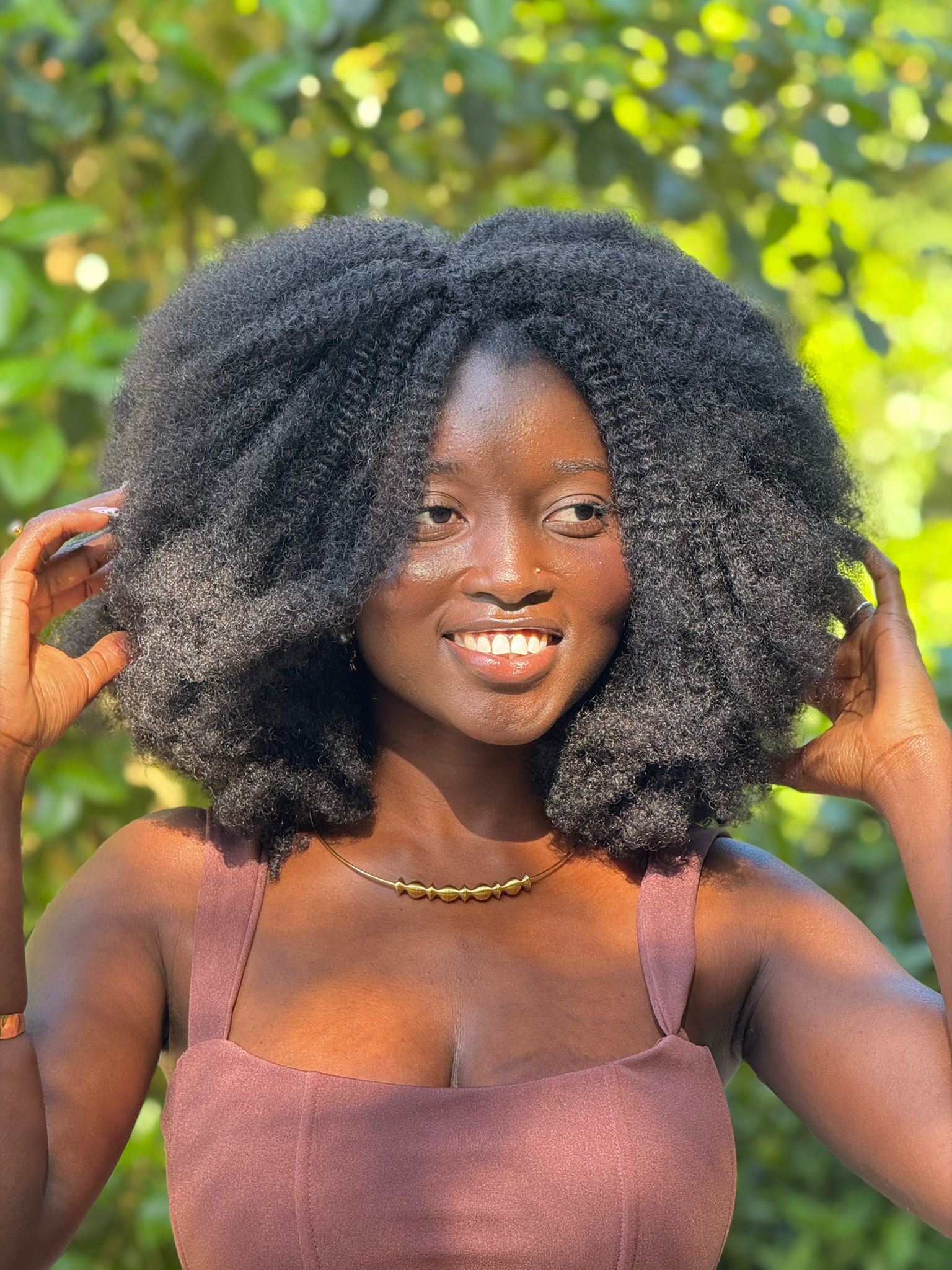 Cabelo Humano Cachos Crespos 4C Vietnamita