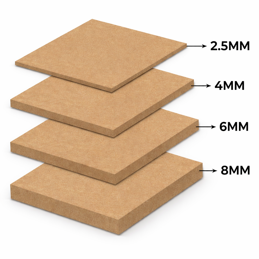 Plain Round Base Cutout MDF Design