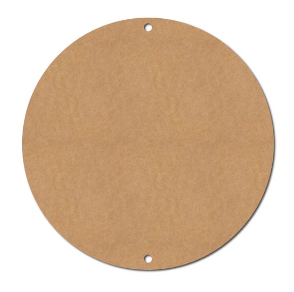 Plain Round Base Cutout MDF Design