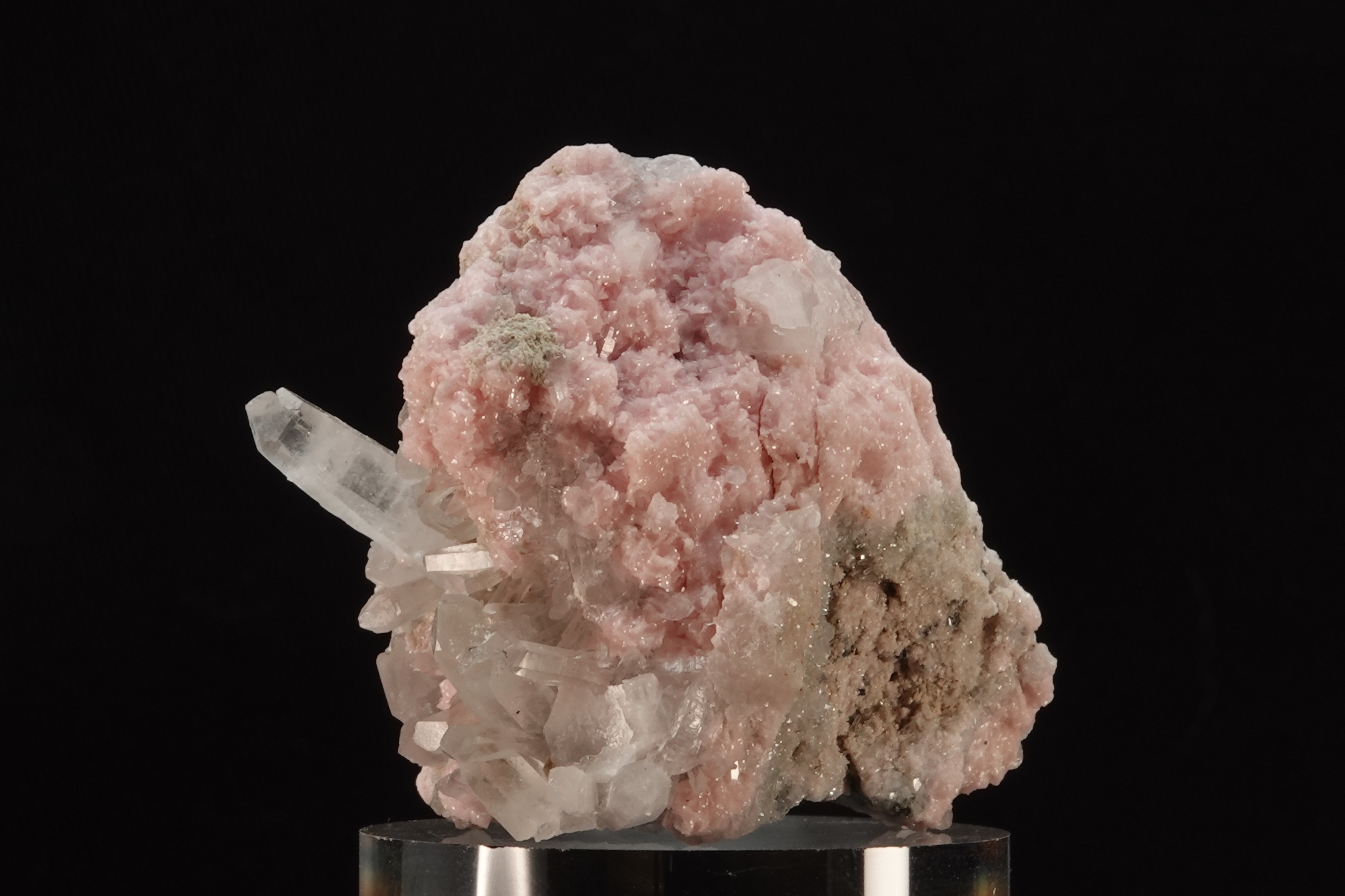 Rhodochrosite & Calcite avec inclusion de Chalcopyrite - Bulgarie - 271 ct   