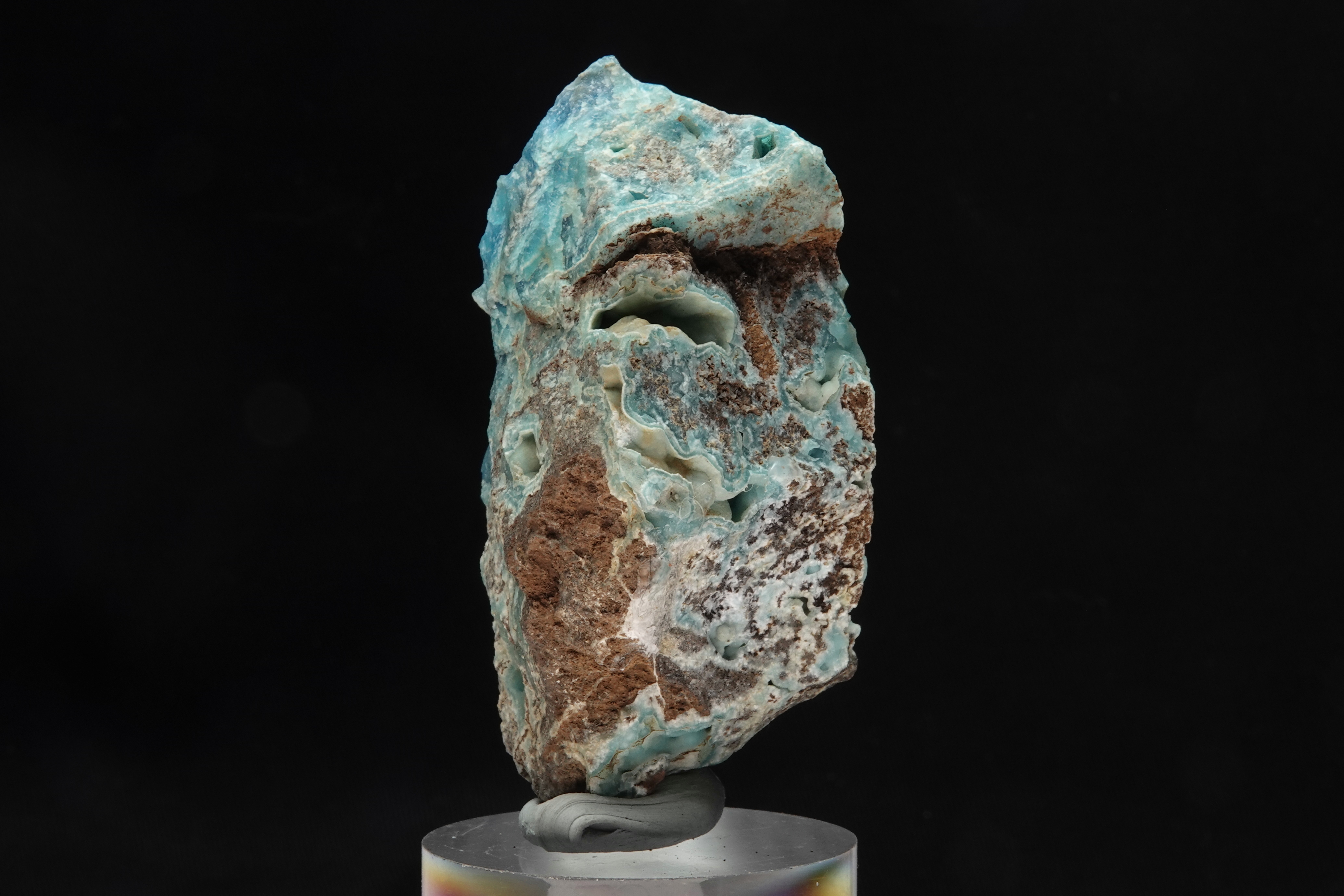 Hémimorphite bleue massive - Mine de Sa Duchessa, Sardaigne, Italie - 519 ct
