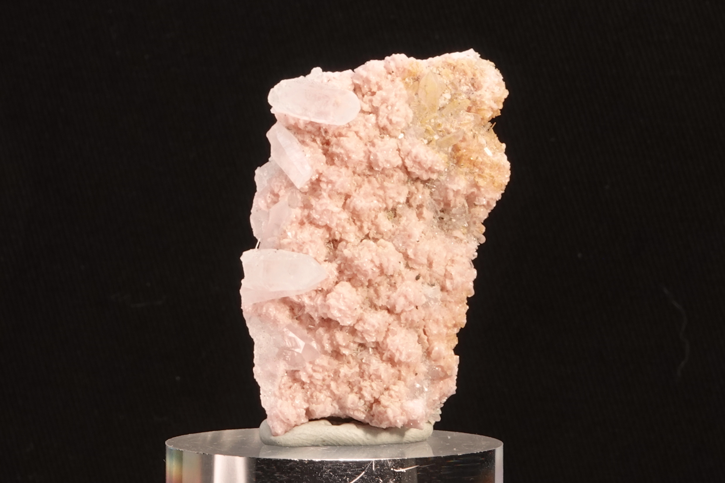 Rhodochrosite & Calcite avec inclusion de Chalcopyrite - Bulgarie - 112 ct