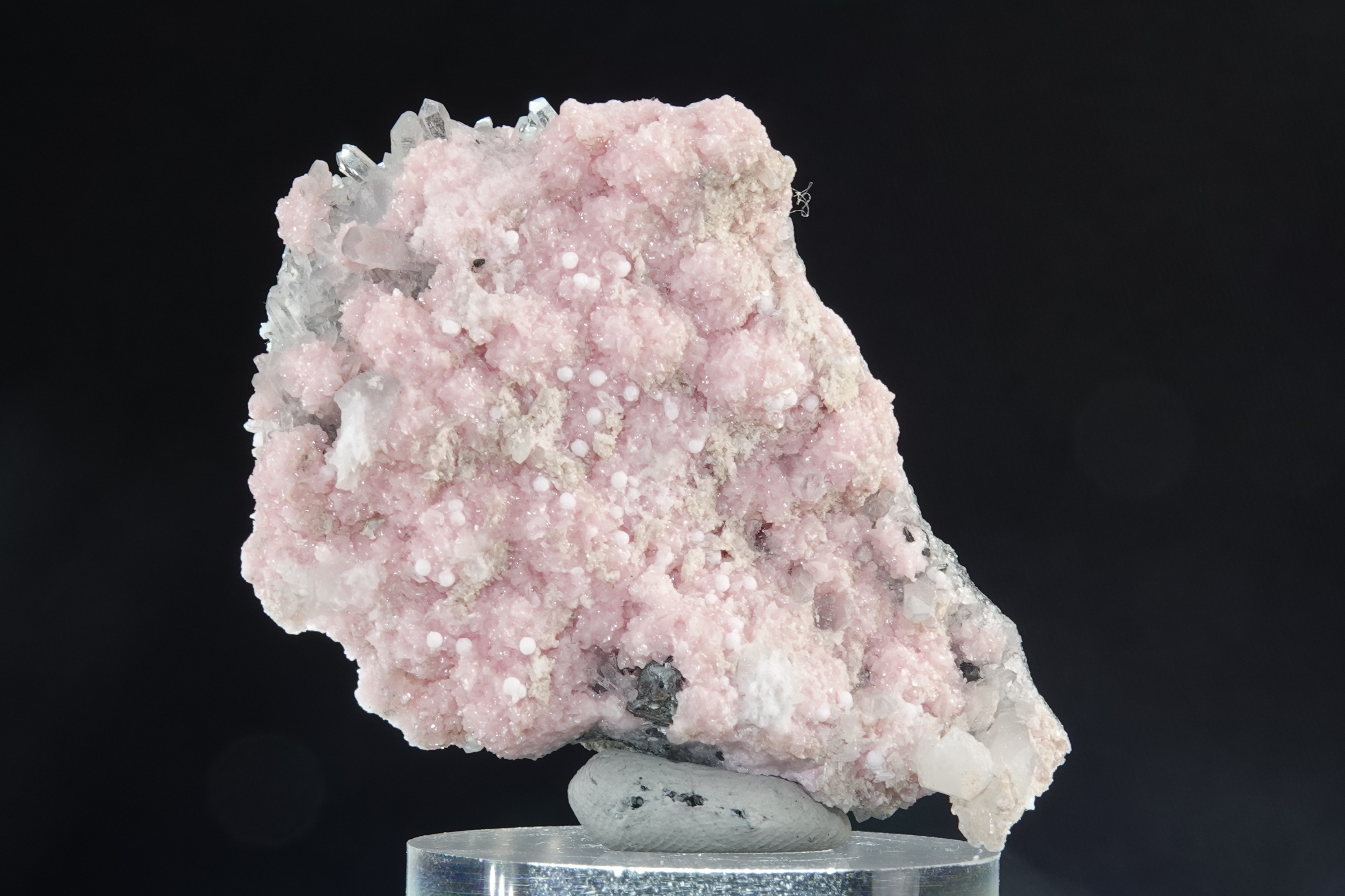 Rhodochrosite, Galène, Quartz & Calcite - Mine de Daidkovo, Bulgarie - 245 carats