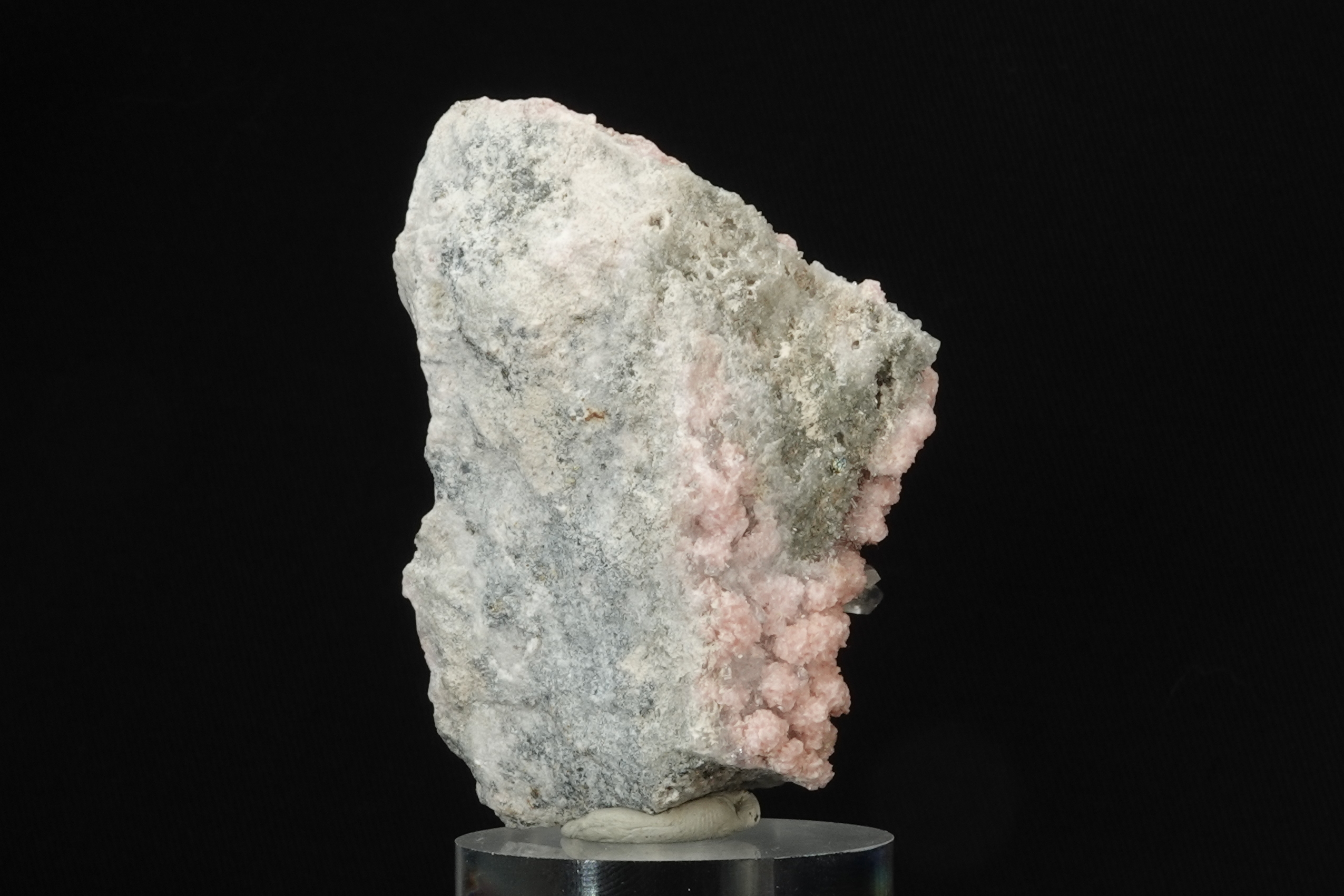 Rhodochrosite, Quartz & Chalcopyrite - Mine de Davidkovo, Bulgarie - 566 ct