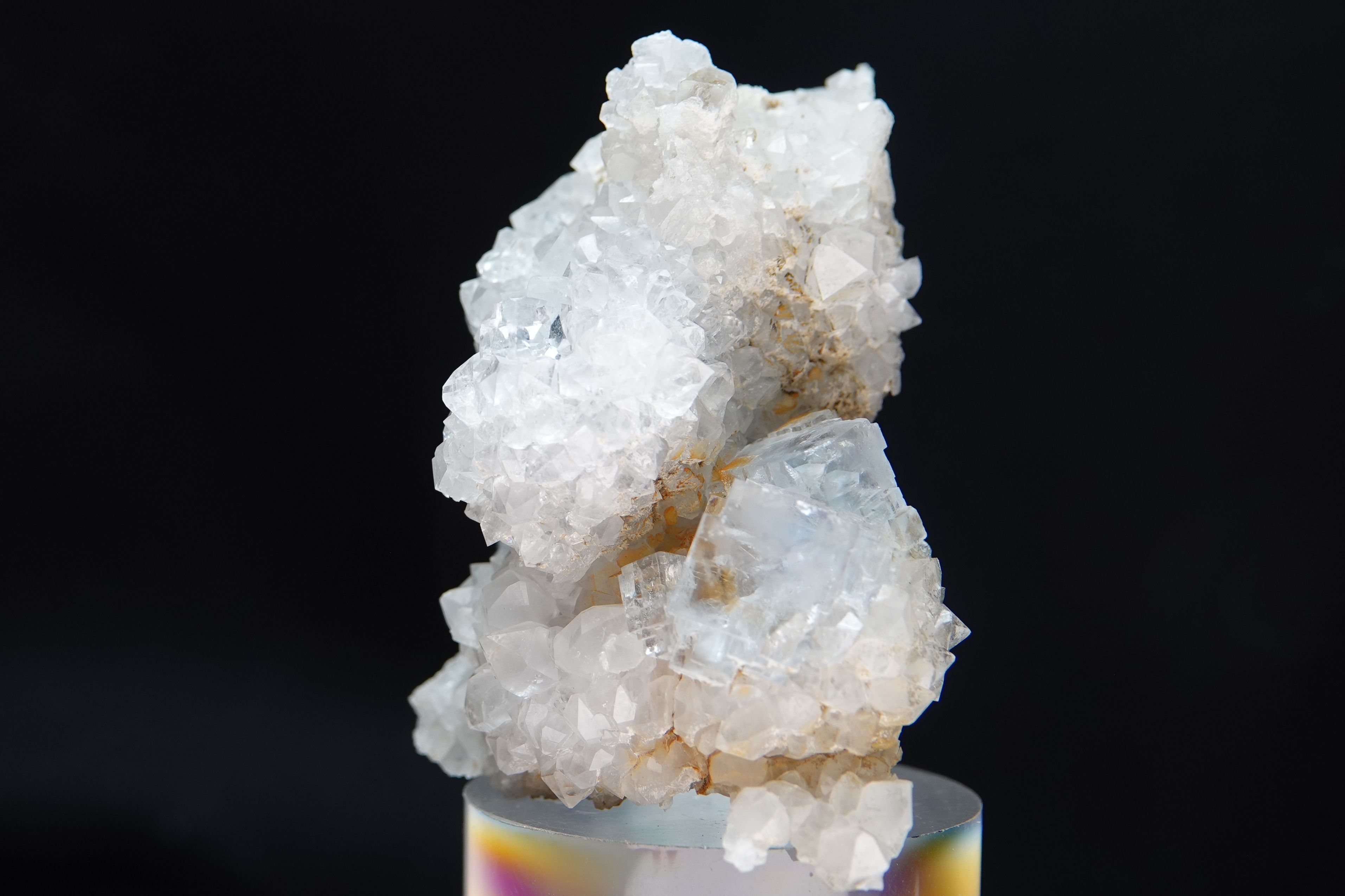 Fluorite sur Quartz - Berbès, Ribadesella, Asturies, Espagne - 85,1 g