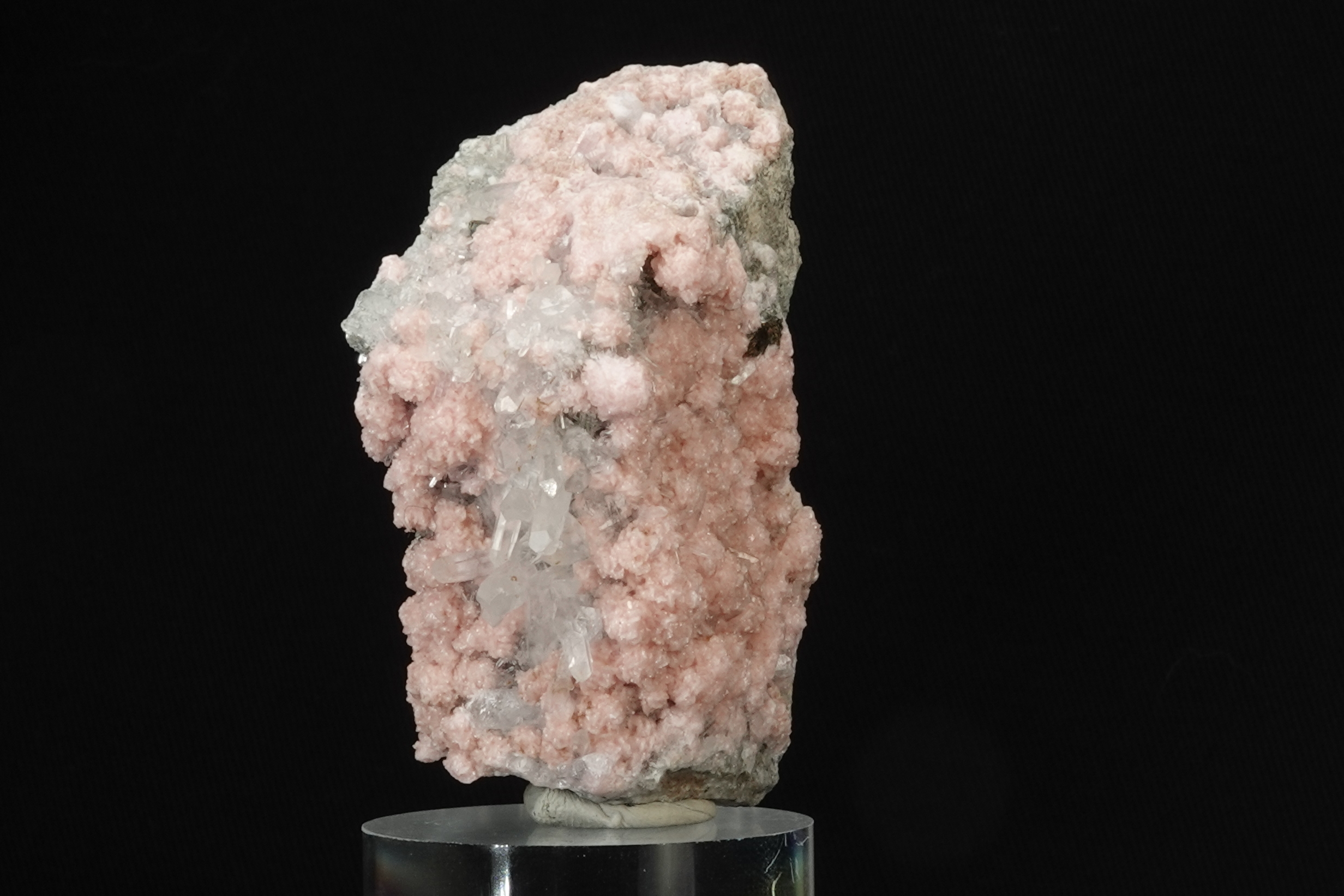 Rhodochrosite, Quartz & Chalcopyrite - Mine de Davidkovo, Bulgarie - 566 ct