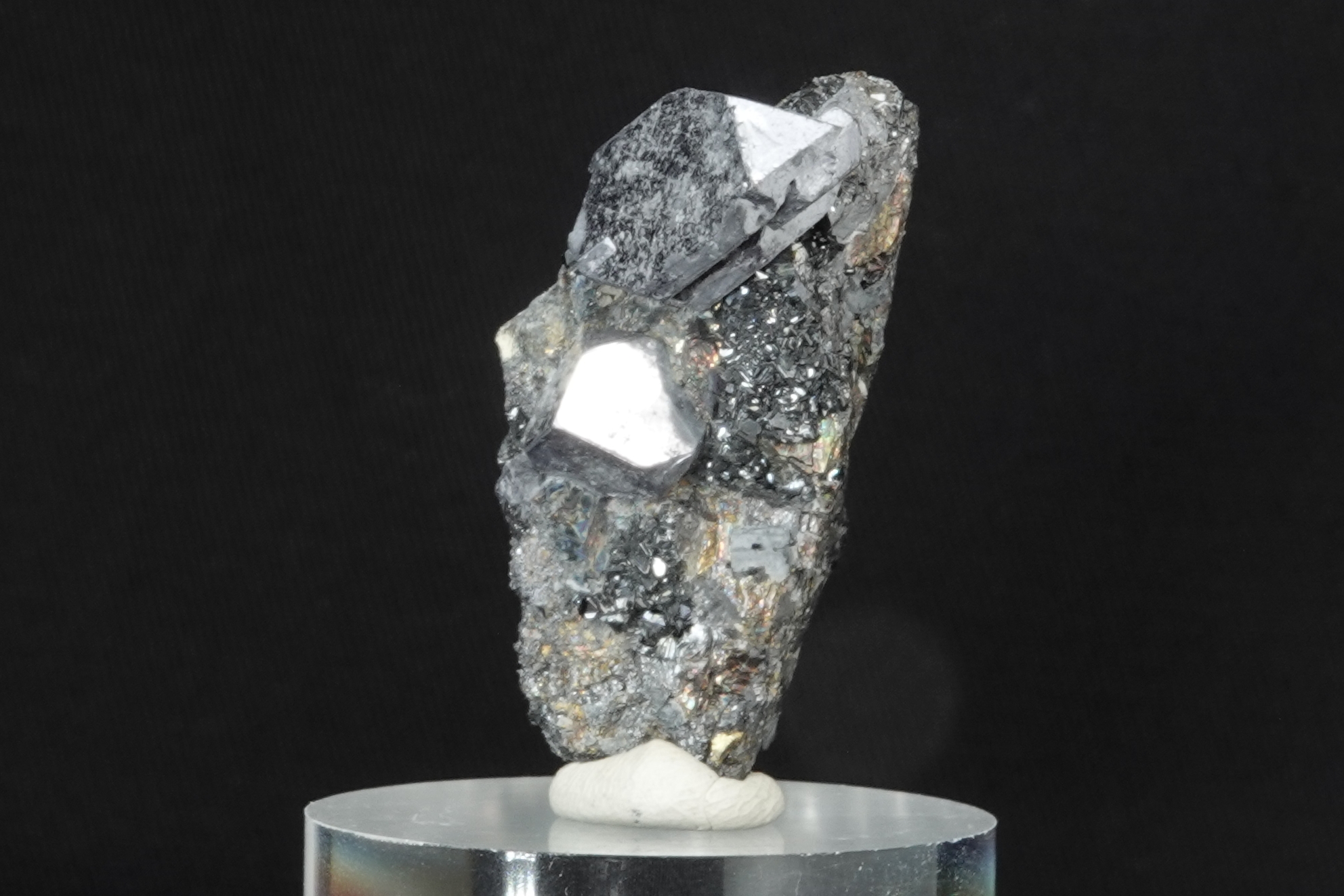 Minéral Galène miroir, Chalcopyrite & Sphalérite - Mine de Krushev, Bulgarie • 163 ct