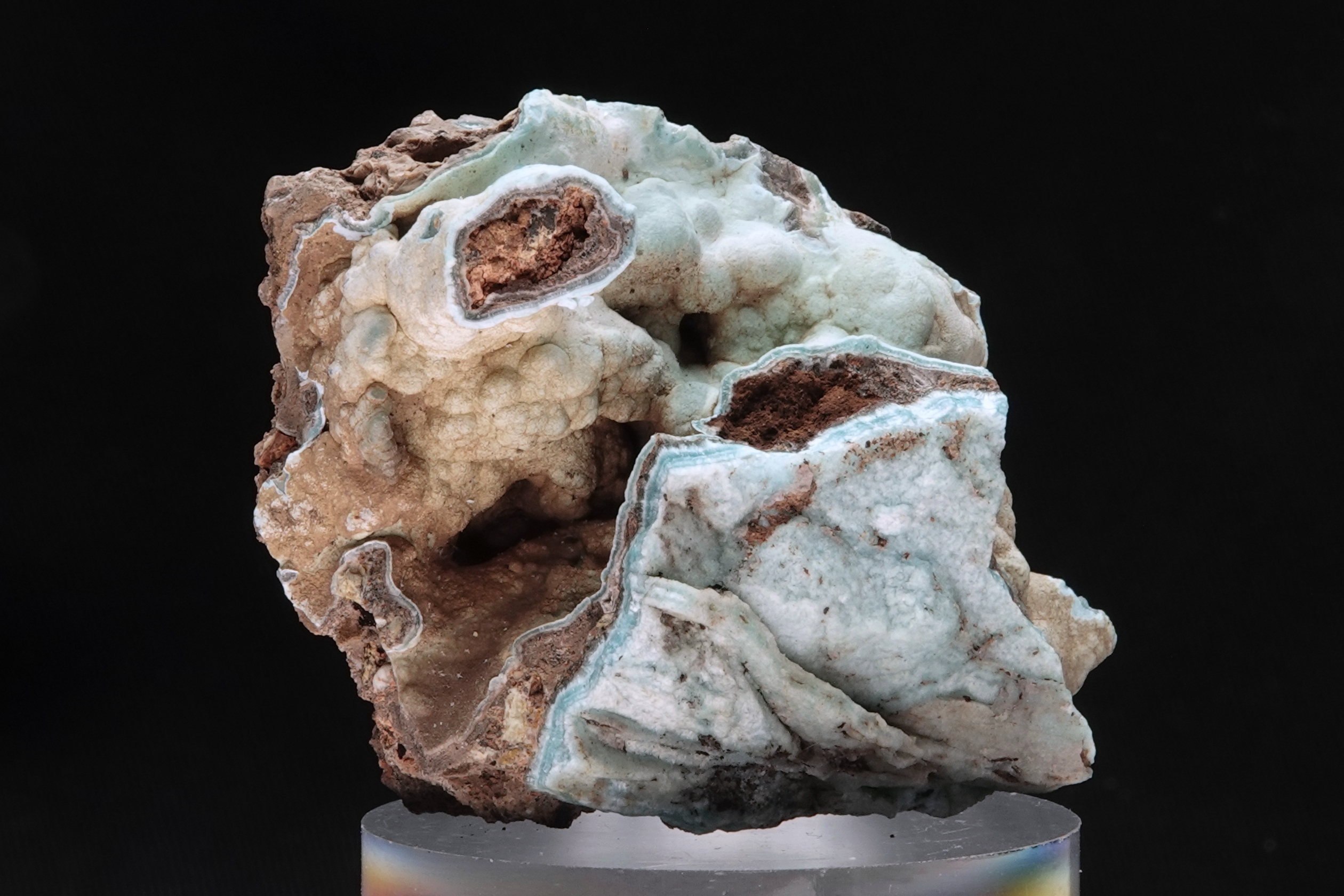 Hémimorphite botryoïdale - Mine de Sa Duchessa, Sardaigne, Italie - 243 ct