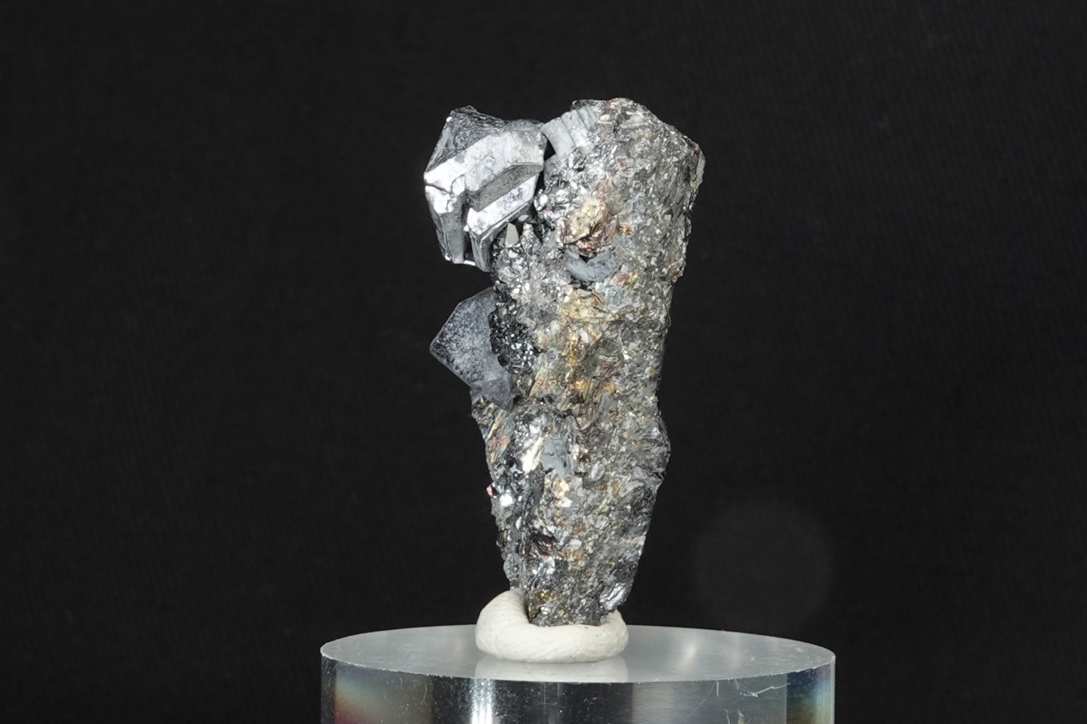 Minéral Galène miroir, Chalcopyrite & Sphalérite - Mine de Krushev, Bulgarie • 163 ct