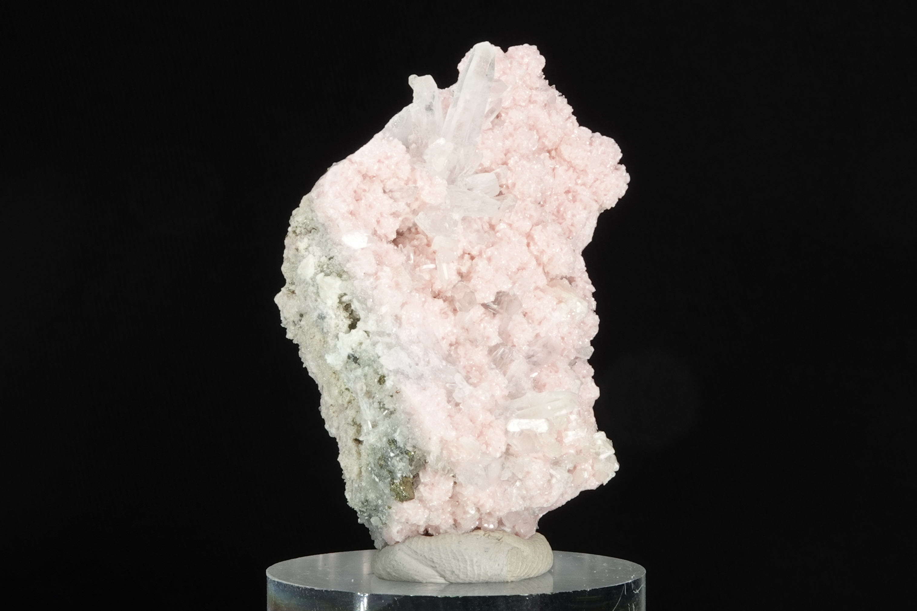 Rhodochrosite & Calcite avec inclusions Sphalérite - Bulgarie - 208 ct