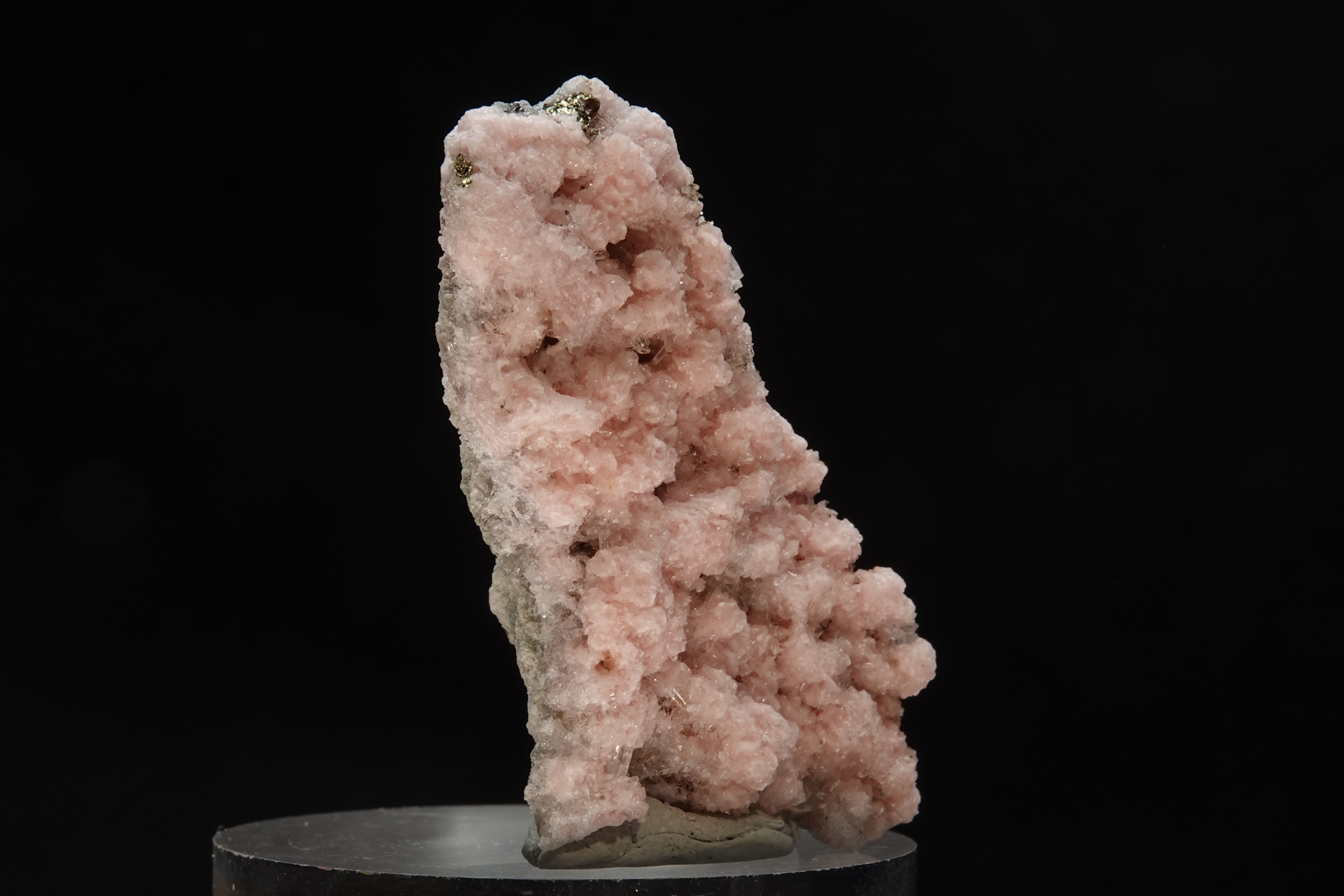 Rhodochrosite, Quartz & Chalcopyrite - Bulgarie