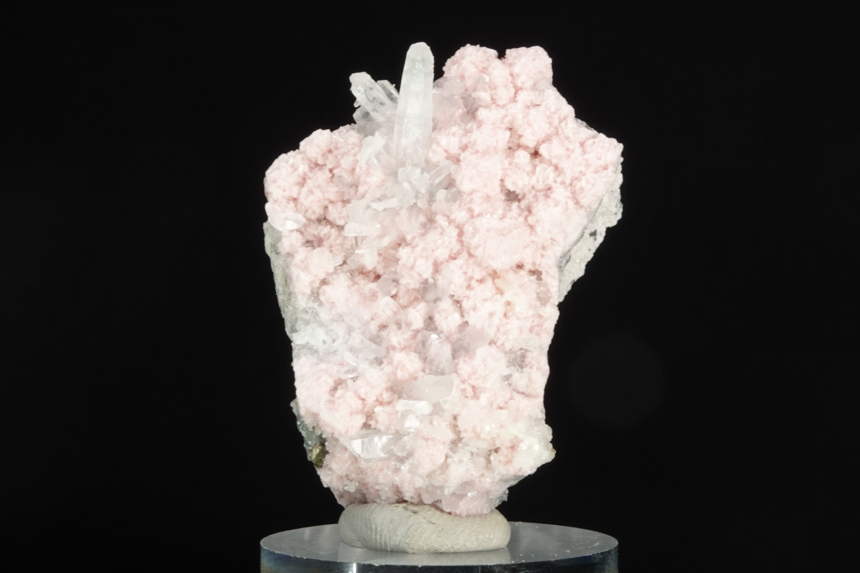 Rhodochrosite & Calcite avec inclusions Sphalérite - Bulgarie - 208 ct