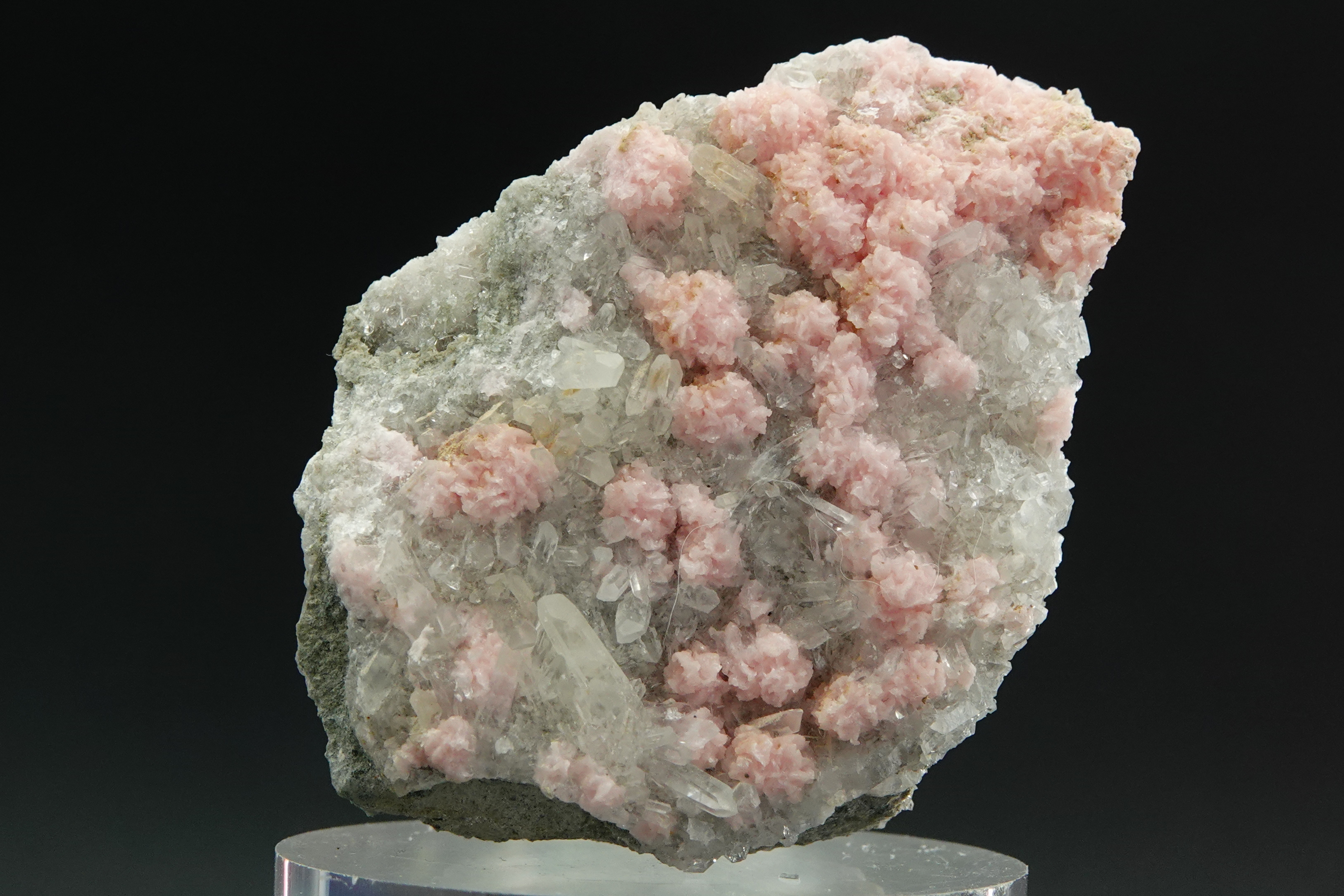 Rhodocrhrosite & Calcite avec inclusions de Spharélite - Bulgarie - 310 ct