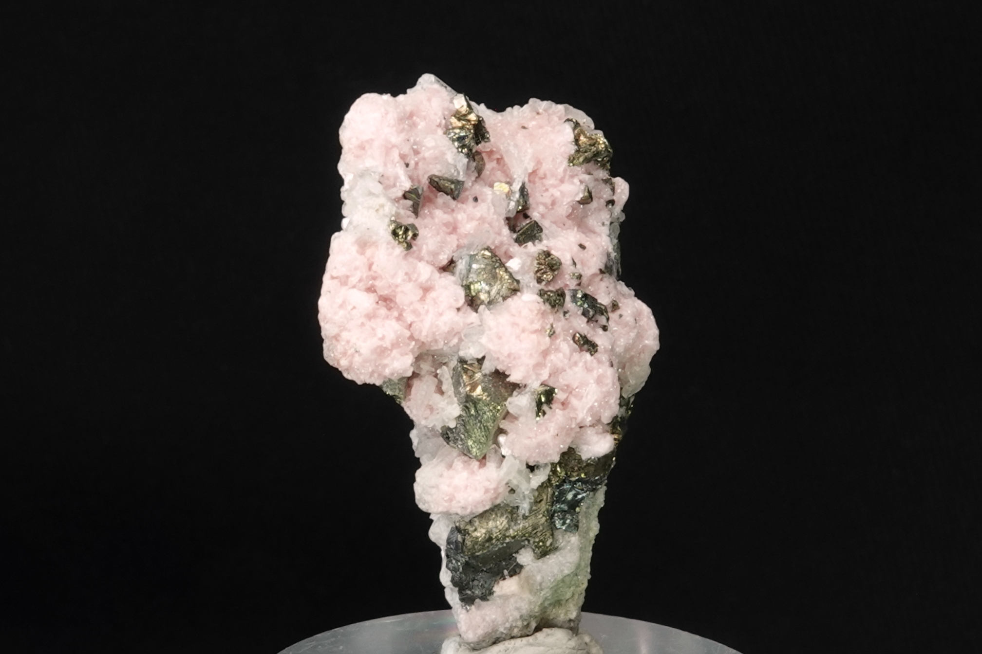Rhodochrosite, Calcite, Chalcopyrite & Sphalérite - Double face - Bulgarie - 103 ct