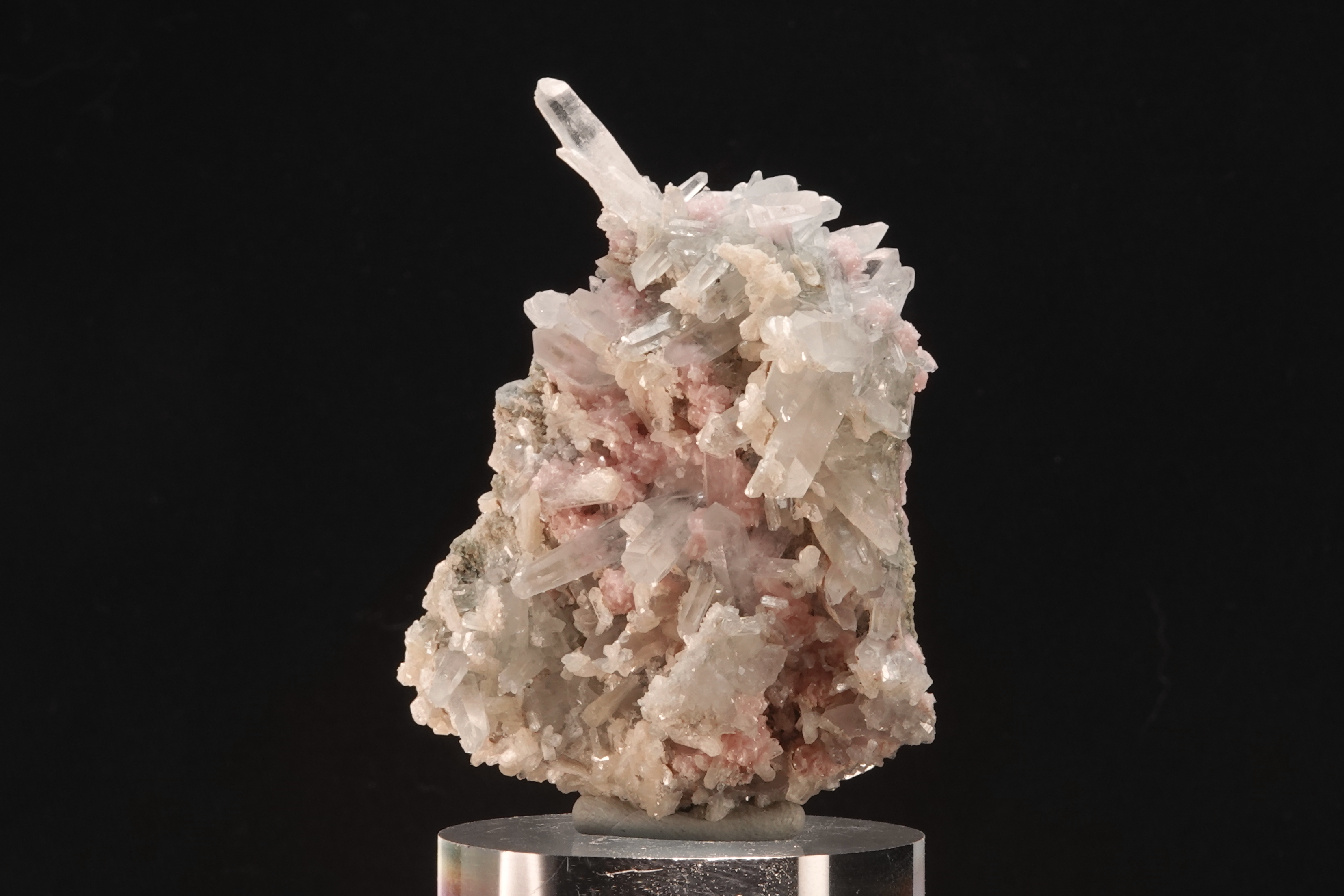 Rhodochrosite & Calcite avec inclusion de Chalcopyrite - 360° - Bulgarie - 281 ct