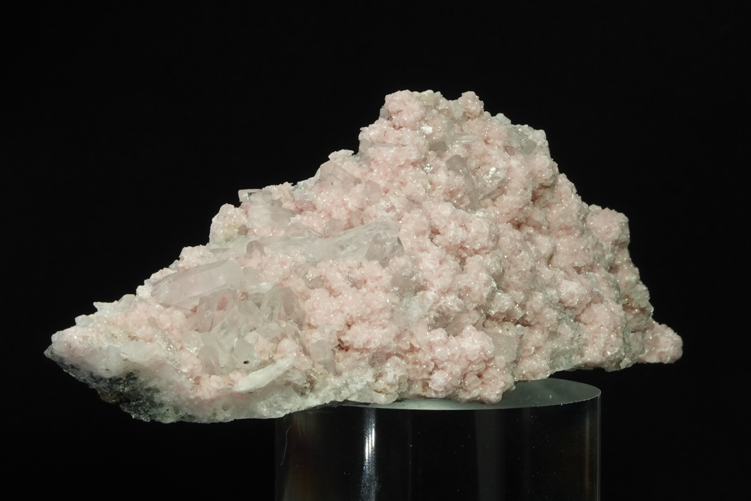 Rhodochrosite, Quartz, Chalcopyrite - Mine de Davidkovo, Bulgarie - 613.5 ct